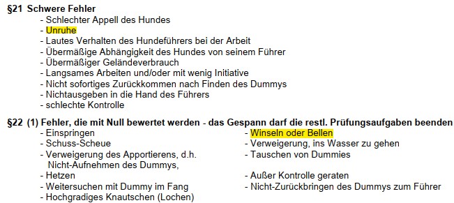 Winseln oder nicht?